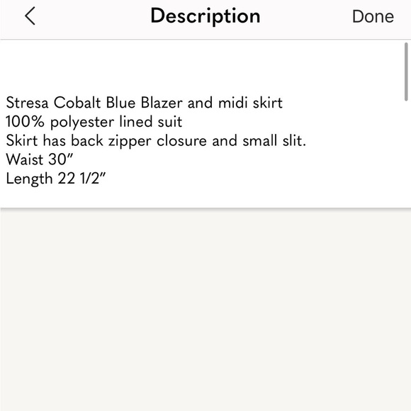 Stresa Royal , Cobalt Blue Skirt Suit - Picture 4 of 16
